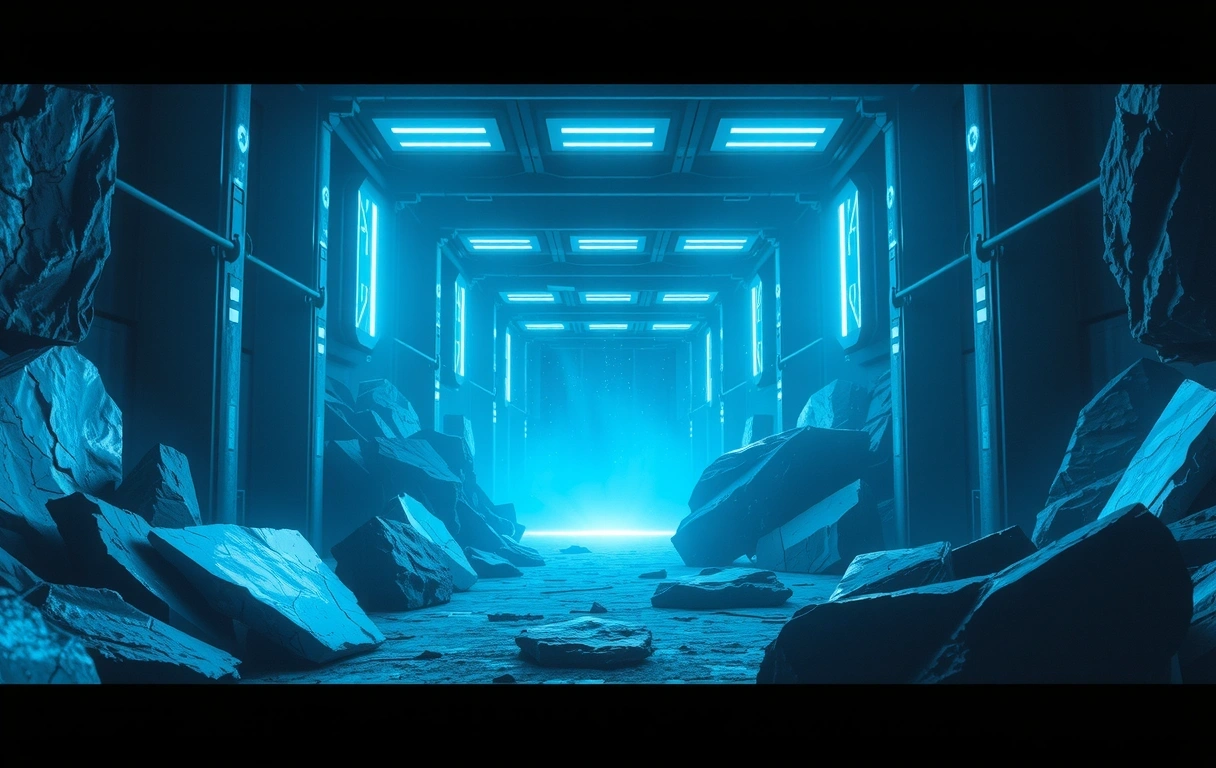 Abstract digital landscape